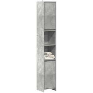 17 Stories Sarmiza Freestanding Bathroom Cabinet Concrete grey 183.5cm H X 30cm W X 30cm D 17 Stories Sarmiza Freestanding Bathroom Cabinet Concrete grey 183.5cm H X 30cm W X 30cm D