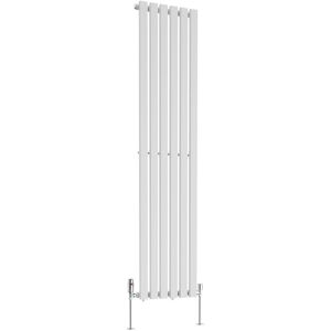 Ebern Designs Genris Vertical D-Shape Radiator White 180cm H x 41cm W Ebern Designs Genris Vertical D-Shape Radiator White 180cm H x 41cm W