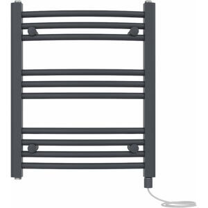 Metro Cleavie Prefilled Curved Towel Rail Heated Towel Rails Anthracite 60cm H x 50cm W x 5.2cm D Metro Cleavie Prefilled Curved Towel Rail Heated Towel Rails Anthracite 60cm H x 50cm W x 5.2cm D