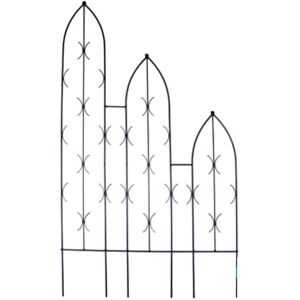 Ophelia & Co. Middleborough 180Cm H x 91.4Cm W Gothic Trellis Black 180cm H X 91.4cm W X 2cm D Ophelia & Co. Middleborough 180Cm H x 91.4Cm W Gothic Trellis Black 180cm H X 91.4cm W X 2cm D