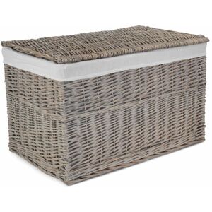17 Stories Wicker Hamper Basket Grey Large (40 cm x 60 cm x 45 cm) 17 Stories Wicker Hamper Basket Grey Large (40 cm x 60 cm x 45 cm)