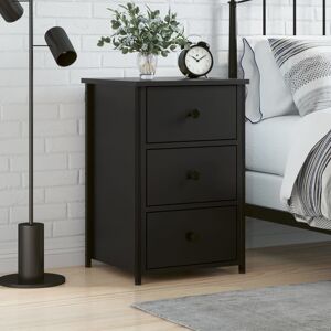 Borough Wharf Volkard Iron Bedside Table Black 60cm H X 40cm W X 36cm D Borough Wharf Volkard Iron Bedside Table Black 60cm H X 40cm W X 36cm D