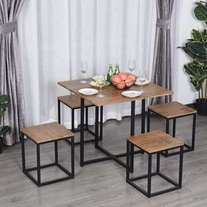 Borough Wharf Cosey 4 - Person Dining Set Brown 4 Borough Wharf Cosey 4 - Person Dining Set Brown 4