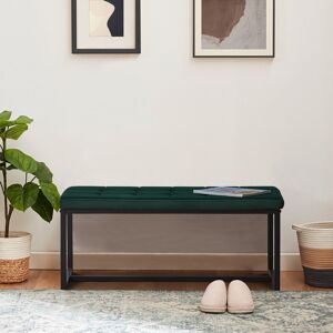 17 Stories Marigolde Bench Green 46.5cm H X 100cm W X 49.5cm D 17 Stories Marigolde Bench Green 46.5cm H X 100cm W X 49.5cm D