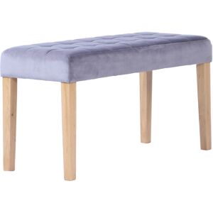 Fairmont Park Velvet Bench Grey 48 cm H x 90 cm W x 35 cm D Fairmont Park Velvet Bench Grey 48 cm H x 90 cm W x 35 cm D