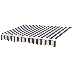 Dakota Fields Donora Replacement Fabric for 3.5m W x 2.5m D Awning Blue/White 350cm W X 250cm D Dakota Fields Donora Replacement Fabric for 3.5m W x 2.5m D Awning Blue/White 350cm W X 250cm D