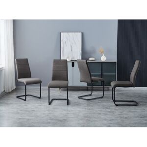 Ivy Bronx Courtlynn Linen Look Fabric Upholstered Chairs Dark Grey 95cm H X 43cm W X 61cm D Ivy Bronx Courtlynn Linen Look Fabric Upholstered Chairs Dark Grey 95cm H X 43cm W X 61cm D