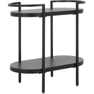 George Oliver Zuzia 2 Tier Bar Cart Black 65.53cm H X 66.68cm W X 36.20cm D George Oliver Zuzia 2 Tier Bar Cart Black 65.53cm H X 66.68cm W X 36.20cm D