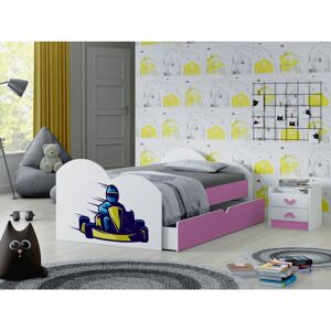 Zoomie Kids Hinnant European Toddler (80 x 160cm) Drawer Bed Frame Pink Zoomie Kids Hinnant European Toddler (80 x 160cm) Drawer Bed Frame Pink