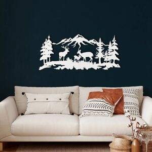 Union Rustic Tree Mountain Wall Décor White 51" H x 117" W x 2" D Union Rustic Tree Mountain Wall Décor White 51" H x 117" W x 2" D