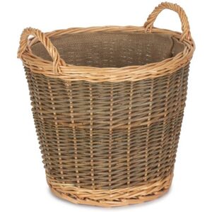 Brambly Cottage Schary Wicker Lined Log Basket Brown 34cm H x 33cm W x 33cm D Brambly Cottage Schary Wicker Lined Log Basket Brown 34cm H x 33cm W x 33cm D