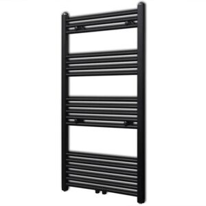 Belfry Heating Ilya Vertical Straight Towel Rail Black 116cm H X 60cm W Belfry Heating Ilya Vertical Straight Towel Rail Black 116cm H X 60cm W