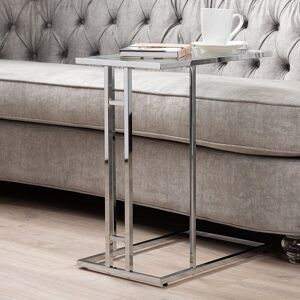 Mercer41 C Shape Sofa Table for Living Room Furniture, 60cm Metal Bed Side Table, End Table Silver 50cm H X 32cm W X 50cm D Mercer41 C Shape Sofa Table for Living Room Furniture, 60cm Metal Bed Side Table, End Table Silver 50cm H X 32cm W X 50cm D