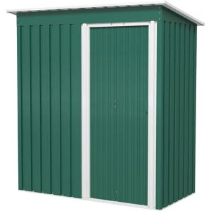 WFX Utility 5 X 3Ft Garden Storage Shed With Sliding Door And Sloped Roof Outdoor Equipment Tool Green 76cm W X 150cm D X 170cm H WFX Utility 5 X 3Ft Garden Storage Shed With Sliding Door And Sloped Roof Outdoor Equipment Tool Green 76cm W X 150cm D X 170cm H