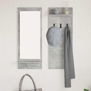 Brayden Studio Wall-Mounted Coat Rack With Shelf 70 X 10 X 90 Cm Concrete Grey 90cm H X 70cm W X 10cm D Brayden Studio Wall-Mounted Coat Rack With Shelf 70 X 10 X 90 Cm Concrete Grey 90cm H X 70cm W X 10cm D