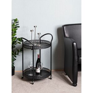 Rosalind Wheeler Farmborough Serving Cart Black 71cm H X 51cm W X 42cm D Rosalind Wheeler Farmborough Serving Cart Black 71cm H X 51cm W X 42cm D