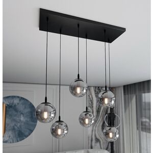 17 Stories Cadesha 6 - Light Cluster Globe Pendant Graphite 40cm H X 71cm W X 22cm D 17 Stories Cadesha 6 - Light Cluster Globe Pendant Graphite 40cm H X 71cm W X 22cm D
