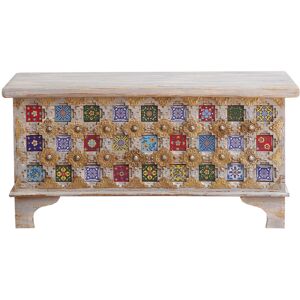 Bloomsbury Market Alcott Tiles Studded Trunk 45cm H X 90cm W X 40cm D Bloomsbury Market Alcott Tiles Studded Trunk 45cm H X 90cm W X 40cm D