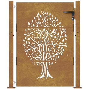 Ophelia & Co. Quasqueton Metal Gate Brown 130cm H x 105cm W Ophelia & Co. Quasqueton Metal Gate Brown 130cm H x 105cm W