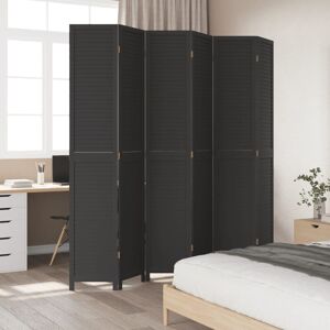 Latitude Run Trista 215cm W 6 - Panel Solid Wood Accent Room Divider Black 220cm H x 215cm W Latitude Run Trista 215cm W 6 - Panel Solid Wood Accent Room Divider Black 220cm H x 215cm W