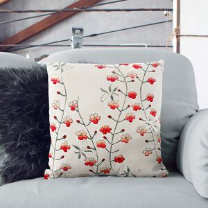 East Urban Home Cherry Blossom Tree by Watanabe Seitei Cushion with Filling White 55cm H x 55cm W x 20cm D East Urban Home Cherry Blossom Tree by Watanabe Seitei Cushion with Filling White 55cm H x 55cm W x 20cm D