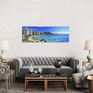 Highland Dunes Palm Trees On The Beach, Diamond Head, Waikiki Beach, Oahu, Honolulu, Hawaii, USA #2 152.4 cm H x 50.8 cm W x 1.91 cm D Highland Dunes Palm Trees On The Beach, Diamond Head, Waikiki Beach, Oahu, Honolulu, Hawaii, USA #2 152.4 cm H x 50.8 cm W x 1.91 cm D