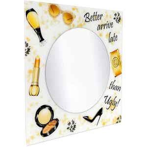 Lark Manor Modern design mirror 'Fashion accessories' Gold 80cm H X 80cm W X 1.5cm D Lark Manor Modern design mirror 'Fashion accessories' Gold 80cm H X 80cm W X 1.5cm D