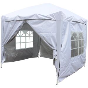 Dakota Fields Isere 2.5m x 2.5m Metal Pop-Up Gazebo White 248.92cm W X 248.92cm D X 259.08cm H Dakota Fields Isere 2.5m x 2.5m Metal Pop-Up Gazebo White 248.92cm W X 248.92cm D X 259.08cm H