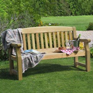 Dakota Fields Gosnold Wooden Bench Natural H93.5 x W153 x D65.5cm Dakota Fields Gosnold Wooden Bench Natural H93.5 x W153 x D65.5cm
