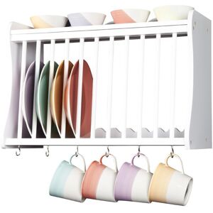 August Grove Plate Rack White 38cm H X 54cm W X 24cm D August Grove Plate Rack White 38cm H X 54cm W X 24cm D