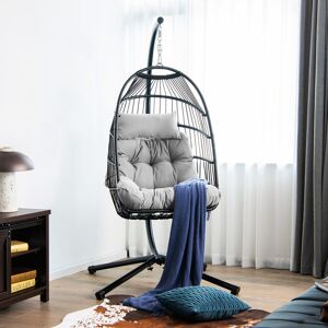 World Menagerie Hanging Swing Hammock W/ Dust Cover Egg Chair with Stand 195cm H X 100cm W X 100cm L World Menagerie Hanging Swing Hammock W/ Dust Cover Egg Chair with Stand 195cm H X 100cm W X 100cm L