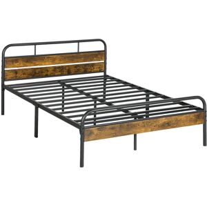 Borough Wharf Bed Frame Black;Brown 136.8 x 196.9 cm Borough Wharf Bed Frame Black;Brown 136.8 x 196.9 cm