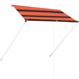 Dakota Fields Norig 2m W x 1.5m D Retractable Patio Awning Brown;Orange 1.5cm H X 200cm W X 150cm D Dakota Fields Norig 2m W x 1.5m D Retractable Patio Awning Brown;Orange 1.5cm H X 200cm W X 150cm D