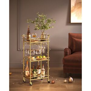 Fairmont Park Aivah Kitchen Island Gold 92cm H X 46.8cm W X 30cm D Fairmont Park Aivah Kitchen Island Gold 92cm H X 46.8cm W X 30cm D