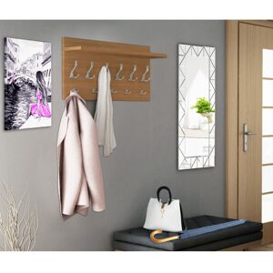17 Stories Eizo 11 - Hook Wall Mounted Coat Rack with Storage Alder 40cm H X 100cm W X 15cm D 17 Stories Eizo 11 - Hook Wall Mounted Coat Rack with Storage Alder 40cm H X 100cm W X 15cm D