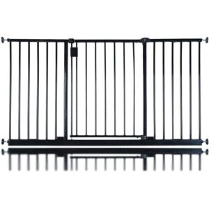 Latitude Run Extra Wide Hallway Dog Gate, Pressure Fit Pet Gate, Puppy Safety Barrier for Hallways and Wide Spaces, Easy Installation Black 116-121 cm Latitude Run Extra Wide Hallway Dog Gate, Pressure Fit Pet Gate, Puppy Safety Barrier for Hallways and Wide Spaces, Easy Installation Black 116-121 cm