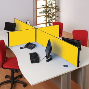 Symple Stuff Desk Privacy Panel Yellow 40cm H x 120cm W x 3cm D Symple Stuff Desk Privacy Panel Yellow 40cm H x 120cm W x 3cm D