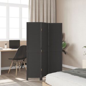 17 Stories Nyemia 110cm W 3 - Panel Solid Wood Accent Room Divider Black 160cm H x 110cm W 17 Stories Nyemia 110cm W 3 - Panel Solid Wood Accent Room Divider Black 160cm H x 110cm W
