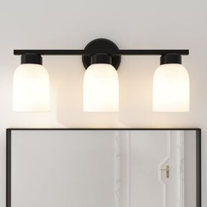 Latitude Run Leblanc 3-Light Bathroom Wall Light Matte Black 23.4cm H X 50.2cm W X 14.6cm D Latitude Run Leblanc 3-Light Bathroom Wall Light Matte Black 23.4cm H X 50.2cm W X 14.6cm D