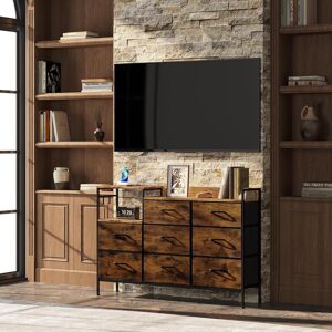 Borough Wharf Aashray 8 Drawer Brown 88cm H X 132cm W X 30cm D Borough Wharf Aashray 8 Drawer Brown 88cm H X 132cm W X 30cm D