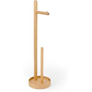 Ebern Designs Frankowski Freestanding Toilet Roll Holder Natural Oak 71cm H X 19cm W X 19cm D Ebern Designs Frankowski Freestanding Toilet Roll Holder Natural Oak 71cm H X 19cm W X 19cm D