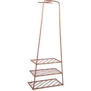 Rebrilliant Berrier Wall Mounted Coat Rack with Storage in Cooking Rack Copper Rebrilliant Berrier Wall Mounted Coat Rack with Storage in Cooking Rack Copper