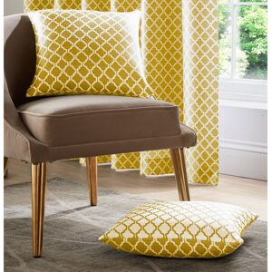 Rosalind Wheeler Dareece Cotswold Cushion Covers with Filler Pads Ochre 55 cm H x 55 cm W x 15 cm D Rosalind Wheeler Dareece Cotswold Cushion Covers with Filler Pads Ochre 55 cm H x 55 cm W x 15 cm D