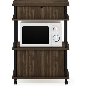 17 Stories Romia 69.6 Cm Kitchen Trolley with Locking Wheels Walnut/Black 99.3cm H X 69.6cm W X 39.5cm D 17 Stories Romia 69.6 Cm Kitchen Trolley with Locking Wheels Walnut/Black 99.3cm H X 69.6cm W X 39.5cm D