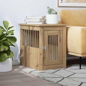 Archie & Oscar Dog Crate Furniture Old Wood 45X62x59 Cm Engineered Wood Artisan Oak 59cm H x 45cm W x 62cm D Archie & Oscar Dog Crate Furniture Old Wood 45X62x59 Cm Engineered Wood Artisan Oak 59cm H x 45cm W x 62cm D