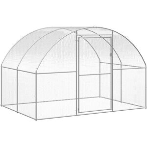 Periheli Archie & Oscar Outdoor Chicken Coop 3X24x2 M Galvanised Steel Clear 200cm H x 300cm W x 600cm D Periheli Archie & Oscar Outdoor Chicken Coop 3X24x2 M Galvanised Steel Clear 200cm H x 300cm W x 600cm D