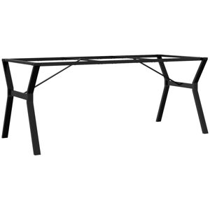 Latitude Run Armony Dining Table Legs Y-Frame Steel Black 73cm H x 180cm W x 80cm D Latitude Run Armony Dining Table Legs Y-Frame Steel Black 73cm H x 180cm W x 80cm D