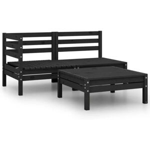 Rosalind Wheeler Arly Solid Wood 2 - Person Seating Group Black 62.5cm H X 63.5cm W X 63.5cm D Rosalind Wheeler Arly Solid Wood 2 - Person Seating Group Black 62.5cm H X 63.5cm W X 63.5cm D