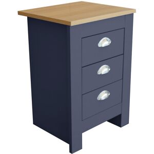 17 Stories Natthan Manufactured Wood Bedside Table Blue/Oak 58cm H X 40cm W X 35cm D 17 Stories Natthan Manufactured Wood Bedside Table Blue/Oak 58cm H X 40cm W X 35cm D