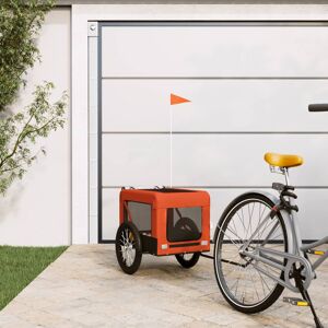 Archie & Oscar Pet Bike Trailer Oxford Fabric and Iron Orange 68.5 x 135 x 73.5 cm Archie & Oscar Pet Bike Trailer Oxford Fabric and Iron Orange 68.5 x 135 x 73.5 cm